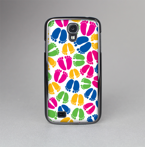 The Colorful Vector Footprints Skin-Sert Case for the Samsung Galaxy S4