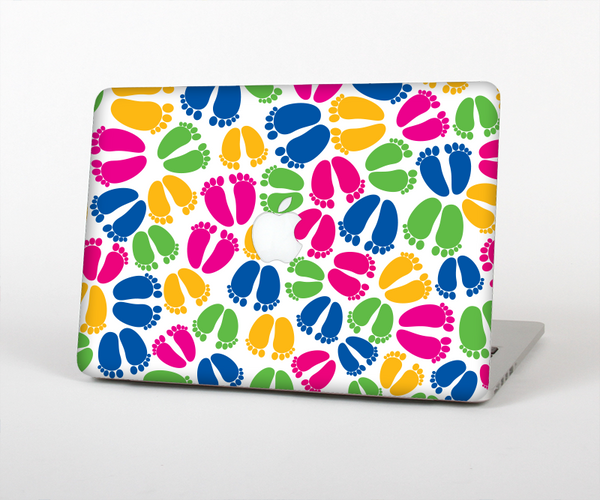 The Colorful Vector Footprints Skin Set for the Apple MacBook Air 13"