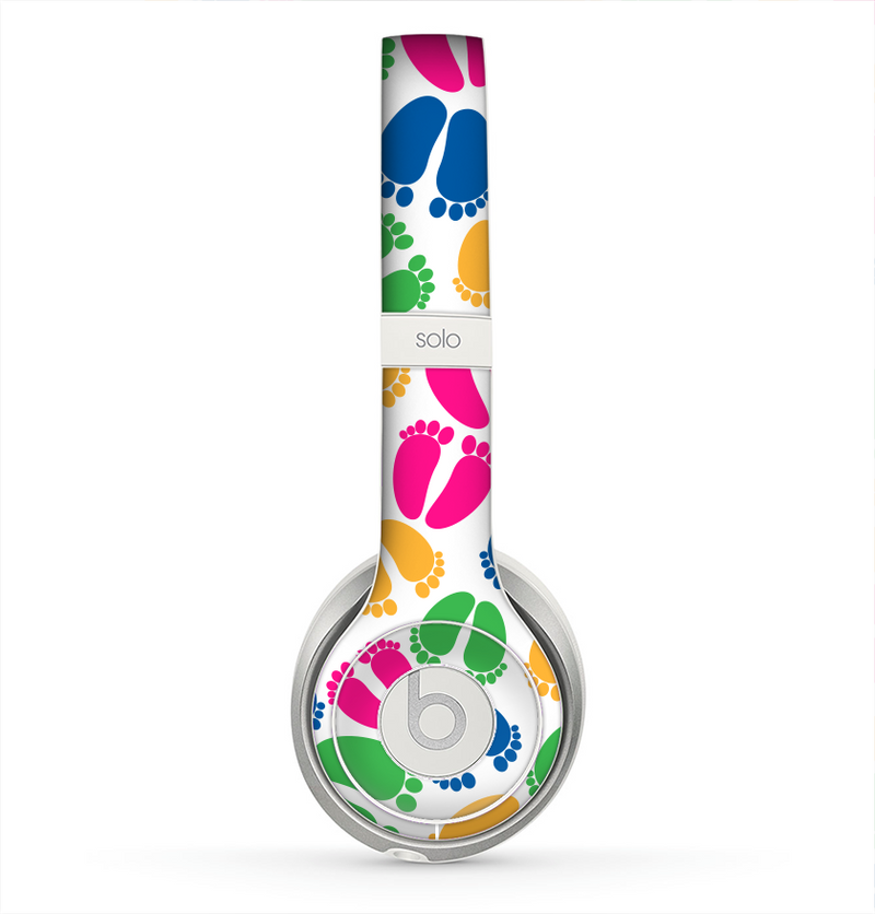 The Colorful Vector Footprints Skin for the Beats by Dre Solo 2 Headphones