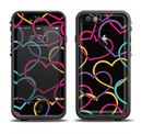 The Colorful Vector Hearts Apple iPhone 6/6s LifeProof Fre Case Skin Set