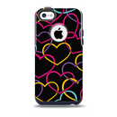The Colorful Vector Hearts Skin for the iPhone 5c OtterBox Commuter Case
