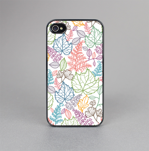 The Colorful Vector Leaves Skin-Sert for the Apple iPhone 4-4s Skin-Sert Case