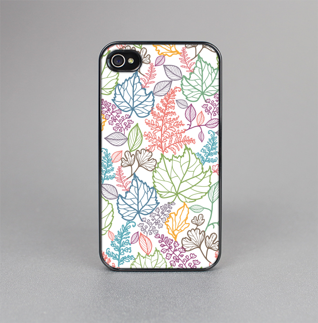 The Colorful Vector Leaves Skin-Sert for the Apple iPhone 4-4s Skin-Sert Case