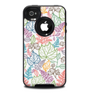 The Colorful Vector Leaves Skin for the iPhone 4-4s OtterBox Commuter Case