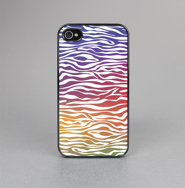 The Colorful Vector Zebra Animal Print Skin-Sert for the Apple iPhone 4-4s Skin-Sert Case