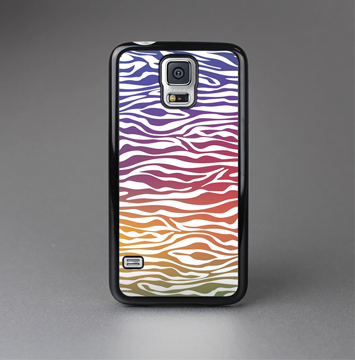 The Colorful Vector Zebra Animal Print Skin-Sert Case for the Samsung Galaxy S5