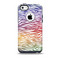 The Colorful Vector Zebra Animal Print Skin for the iPhone 5c OtterBox Commuter Case