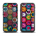 The Colorful Vibrant Hexagons Apple iPhone 6/6s Plus LifeProof Fre Case Skin Set