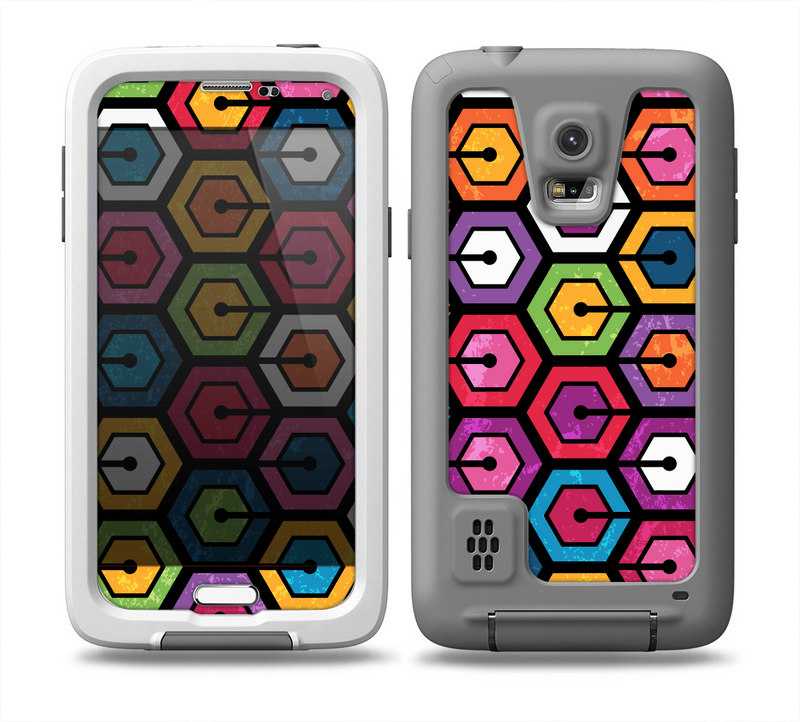 The Colorful Vibrant Hexagons Skin Samsung Galaxy S5 frē LifeProof Case