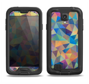 The Colorful Vibrant Triangle Connect Pattern Samsung Galaxy S4 LifeProof Fre Case Skin Set