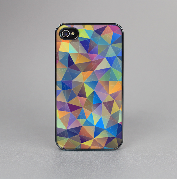 The Colorful Vibrant Triangle Connect Pattern Skin-Sert for the Apple iPhone 4-4s Skin-Sert Case