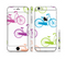 The Colorful Vintage Bike on White Pattern Sectioned Skin Series for the Apple iPhone 6