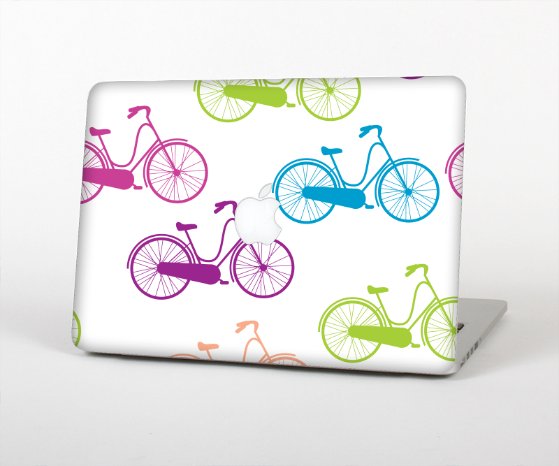 The Colorful Vintage Bike on White Pattern Skin for the Apple MacBook Air 13"