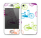 The Colorful Vintage Bike on White Pattern Skin for the Apple iPhone 4-4s