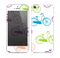 The Colorful Vintage Bike on White Pattern Skin for the Apple iPhone 5s