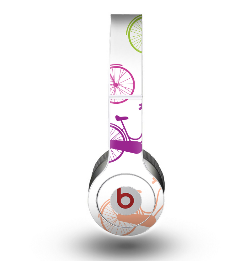The Colorful Vintage Bike on White Pattern Skin for the Beats by Dre Original Solo-Solo HD Headphones