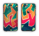 The Colorful WIld Abstract Color Pattern Apple iPhone 6 LifeProof Nuud Case Skin Set