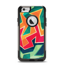 The Colorful WIld Abstract Color Pattern Apple iPhone 6 Otterbox Commuter Case Skin Set