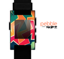 The Colorful WIld Abstract Color Pattern Skin for the Pebble SmartWatch