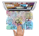 The Colorful WaterColor Floral Skin Set for the Apple MacBook Pro 15" with Retina Display