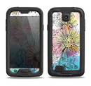 The Colorful WaterColor Floral Samsung Galaxy S4 LifeProof Nuud Case Skin Set