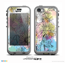 The Colorful WaterColor Floral Skin for the iPhone 5c nüüd LifeProof Case