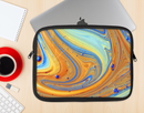 The Colorful Wet Paint Mixture Ink-Fuzed NeoPrene MacBook Laptop Sleeve