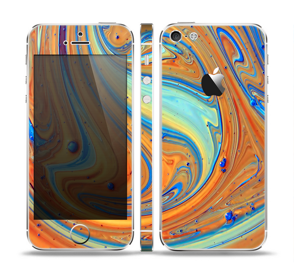 The Colorful Wet Paint Mixture Skin Set for the Apple iPhone 5