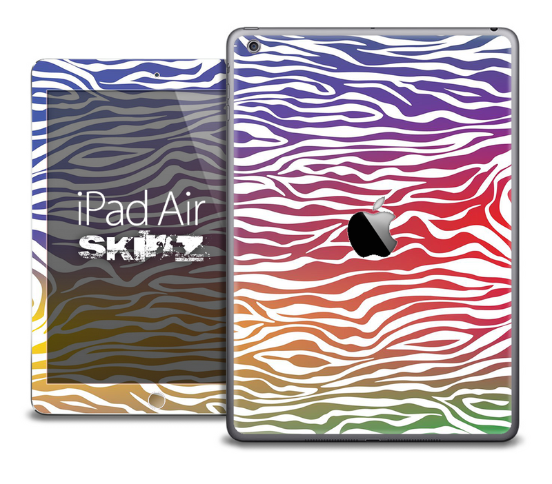 The Colorful Zebra Print Skin for the iPad Air