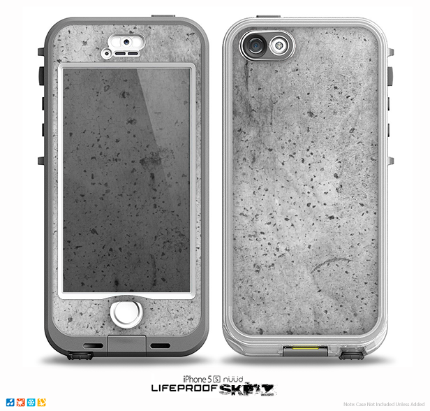 The Concrete Grunge Texture Skin for the iPhone 5-5s NUUD LifeProof Case for the LifeProof Skin