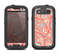 The Coral Abstract Pattern V34 Samsung Galaxy S4 LifeProof Nuud Case Skin Set