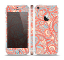 The Coral Abstract Pattern V34 Skin Set for the Apple iPhone 5