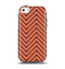 The Coral & Black Sketch Chevron Apple iPhone 5c Otterbox Symmetry Case Skin Set