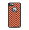 The Coral & Black Sketch Chevron Apple iPhone 6 Otterbox Defender Case Skin Set