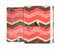 The Coral & Brown Wide Chevron Pattern Vintage V1 Full Body Skin Set for the Apple iPad Mini 3