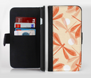 The Coral DragonFly Ink-Fuzed Leather Folding Wallet Credit-Card Case for the Apple iPhone 6/6s, 6/6s Plus, 5/5s and 5c