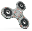 The Coral Flower and Hummingbird All Over Pattern Full-Body Fidget Spinner Skin-Kit
