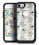 The Coral Flower and Hummingbird All Over Pattern - iPhone 7 or 8 OtterBox Case & Skin Kits