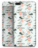 The Coral Flower and Hummingbird All Over Pattern - Skin-kit for the iPhone 8 or 8 Plus