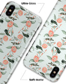 The Coral Flower and Hummingbird All Over Pattern - iPhone X Clipit Case
