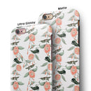 The Coral Flower and Hummingbird All Over Print iPhone 6/6s or 6/6s Plus 2-Piece Hybrid INK-Fuzed Case