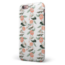 The Coral Flower and Hummingbird All Over Print iPhone 6/6s or 6/6s Plus 2-Piece Hybrid INK-Fuzed Case