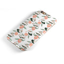 The Coral Flower and Hummingbird All Over Print iPhone 6/6s or 6/6s Plus 2-Piece Hybrid INK-Fuzed Case