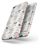 The Coral Flower and Hummingbird All Over Print - Skin-kit for the iPhone 8 or 8 Plus
