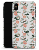 The Coral Flower and Hummingbird All Over Print - iPhone X Clipit Case