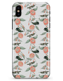 The Coral Flower and Hummingbird All Over Print - iPhone X Clipit Case