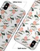 The Coral Flower and Hummingbird All Over Print - iPhone X Clipit Case
