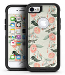 The Coral Flower and Hummingbird on Branches 2 - iPhone 7 or 8 OtterBox Case & Skin Kits