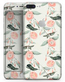 The Coral Flower and Hummingbird on Branches - Skin-kit for the iPhone 8 or 8 Plus