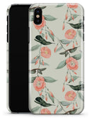 The Coral Flower and Hummingbird on Branches - iPhone X Clipit Case